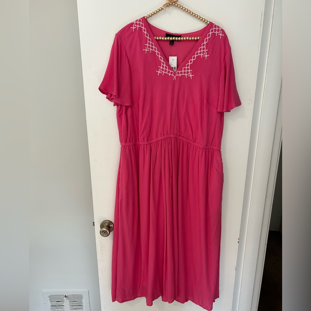 Lane Bryant Pink Dress. Size 16